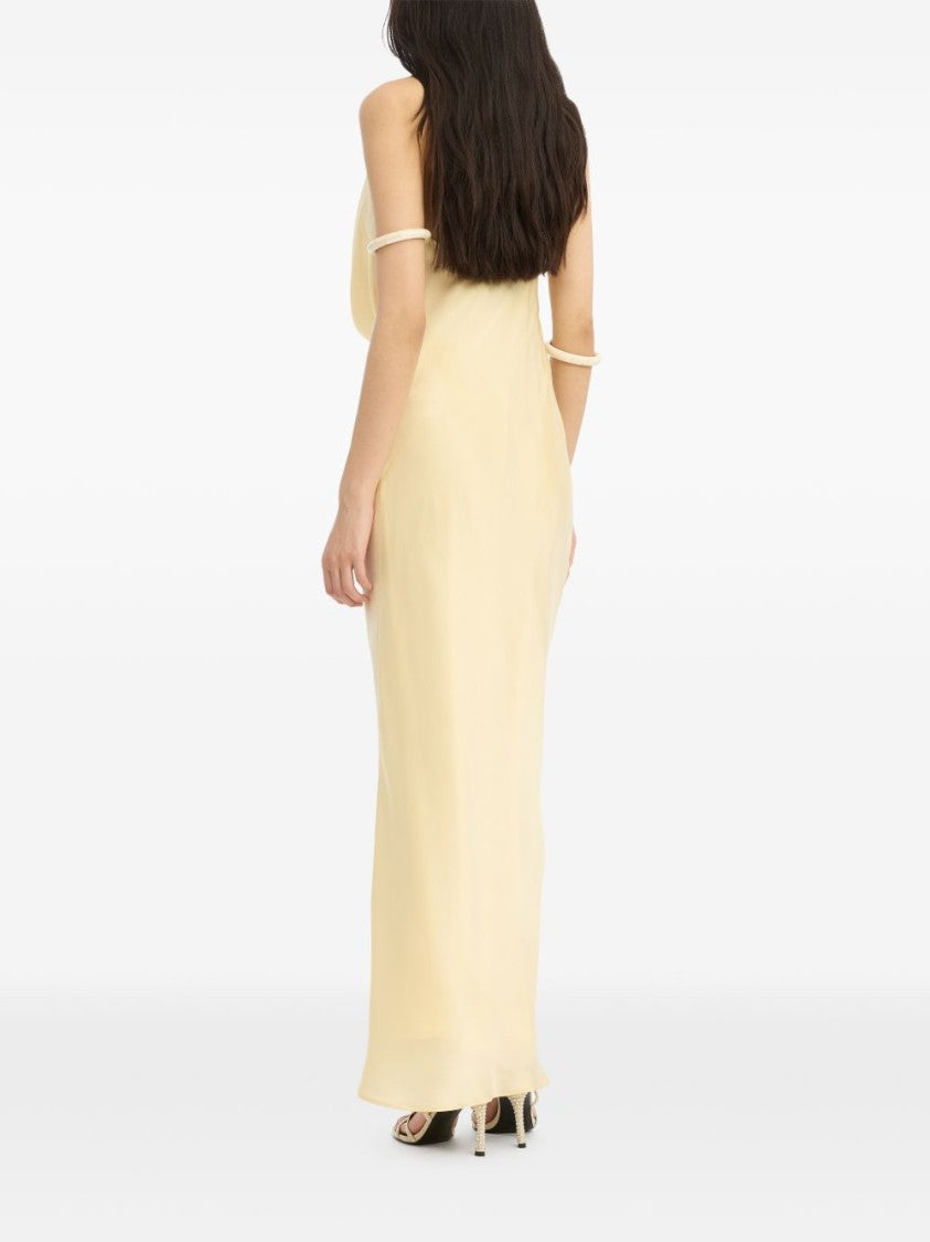Rotate Halter Neck Cowl Neck Maxi Dress