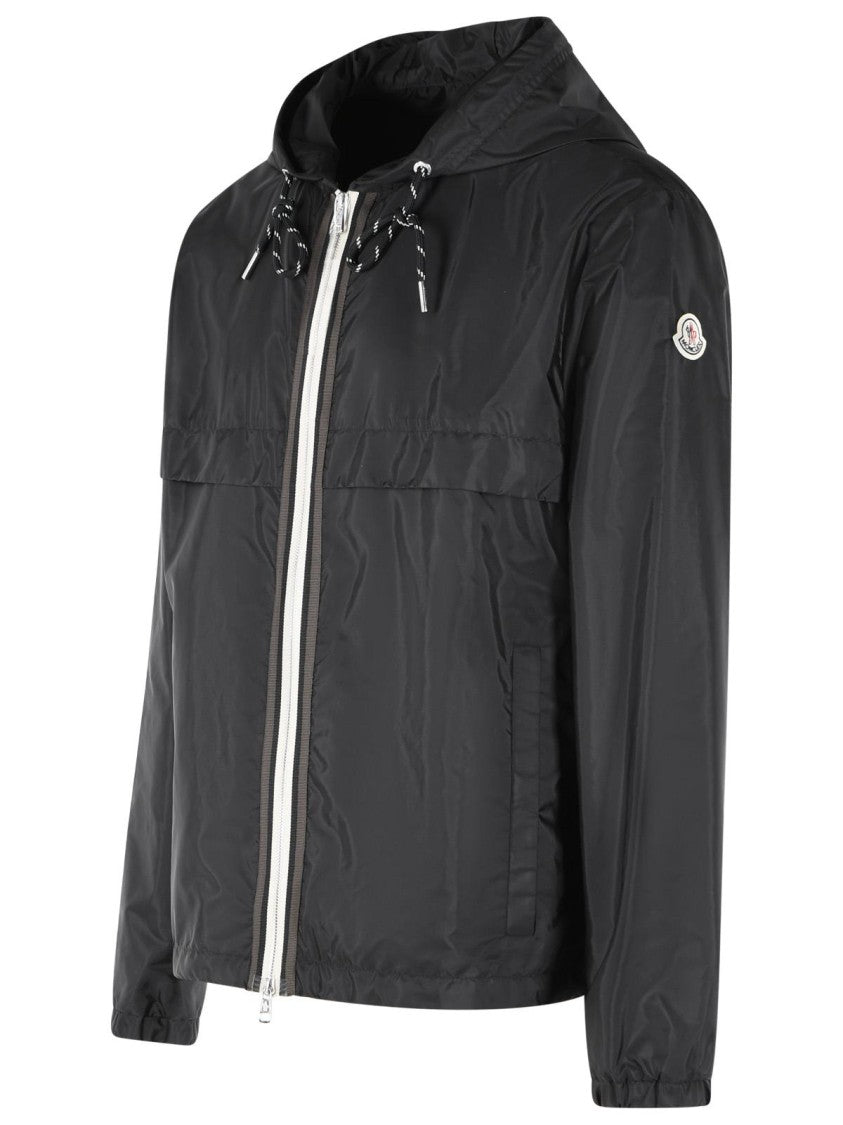 Moncler 'Nidge' Black Polyamide Hooded Jacket