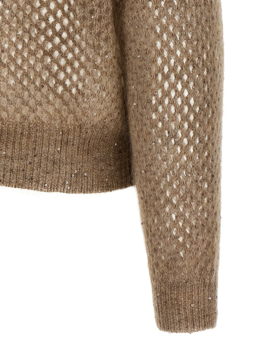 Brunello Cucinelli Rustic Dazzling Net' Sweater