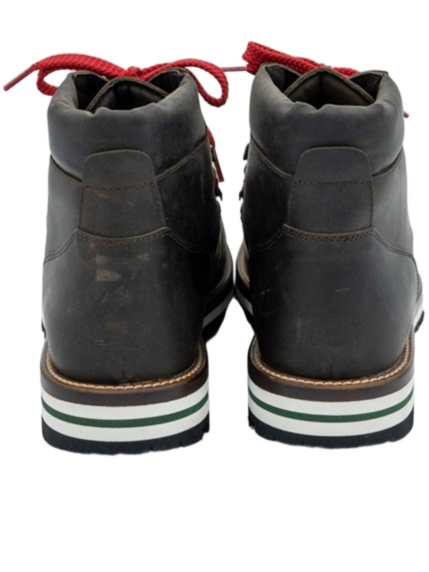Monpiz Dark Brown Cortina Leather Ski Snow Boots