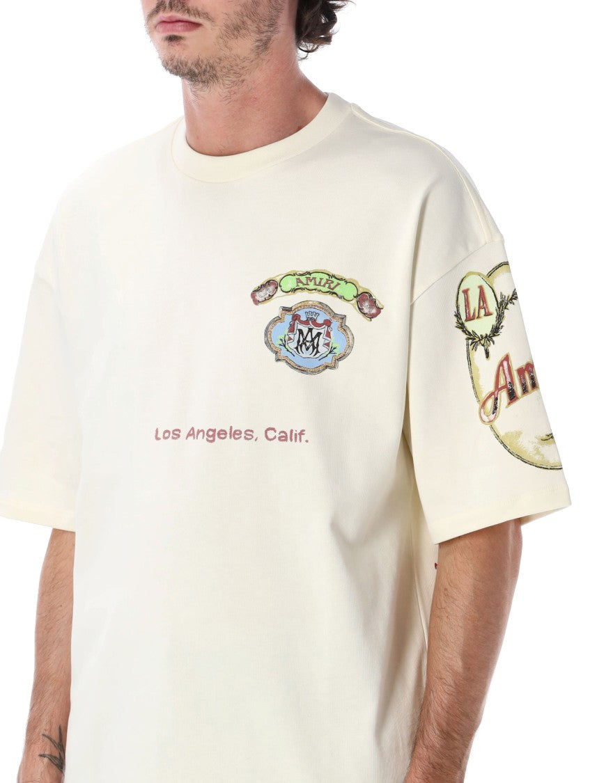 Amiri Vista Hj Los Angeles Scenic Graphic Oversized T-Shirt