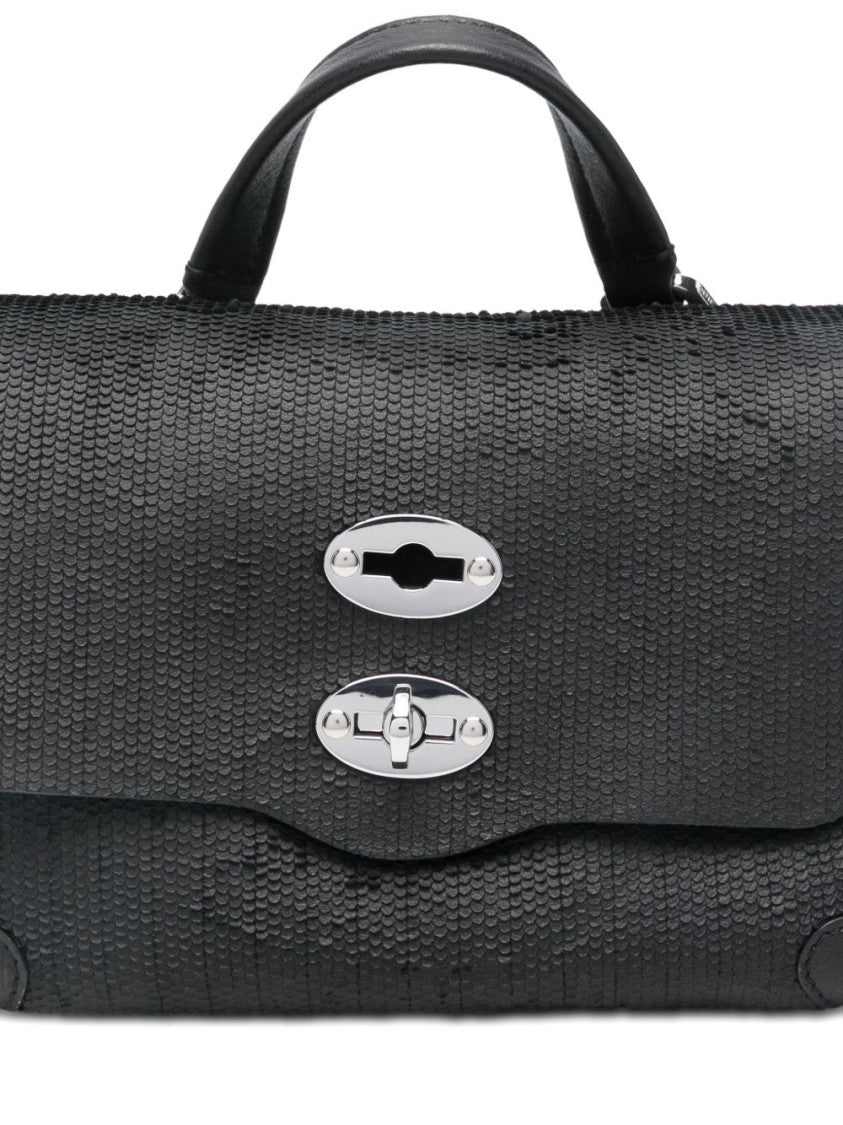 Zanellato Textured Black Leather Handbag