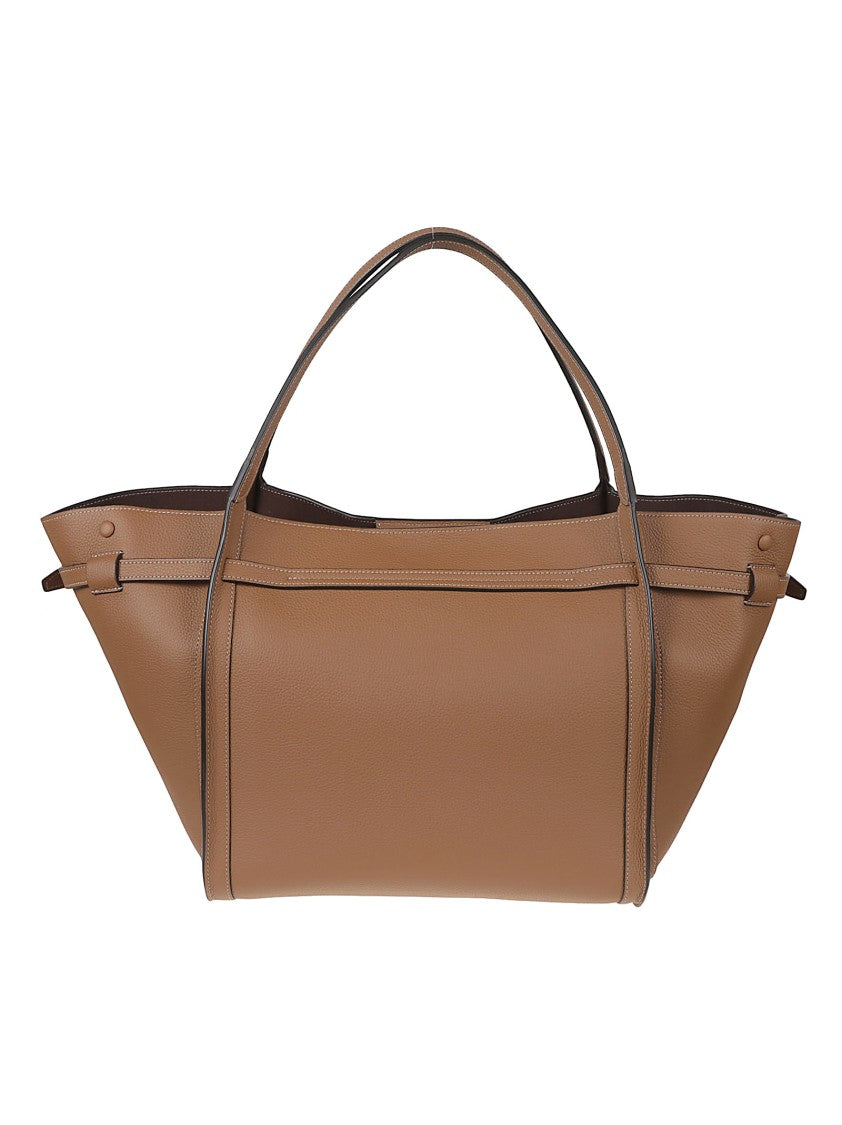 Tod's Brown Leather T-Timeless Tote Bag