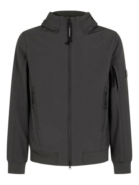 C.P. Company Fitted Black Jacket With Hood And Zip Pockets