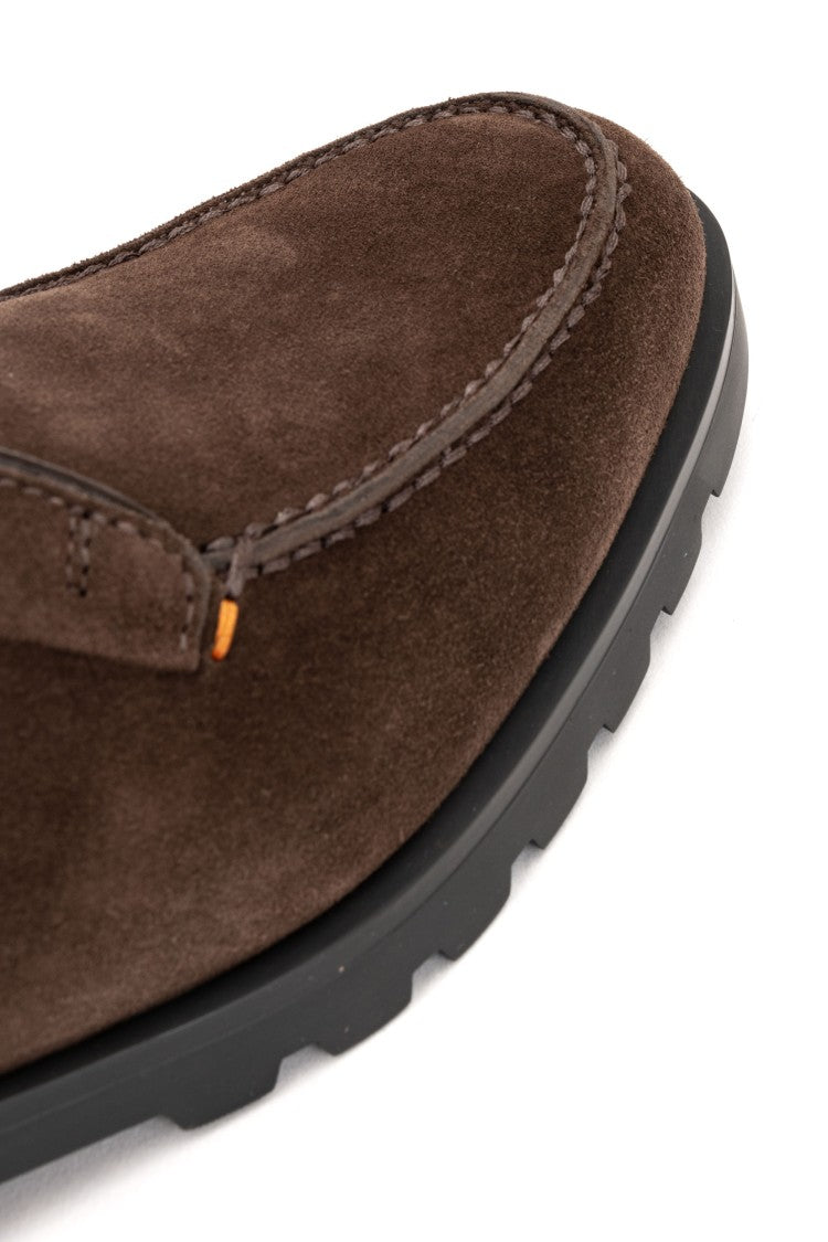 Santoni Suede Desert Boots With Rocker Sole