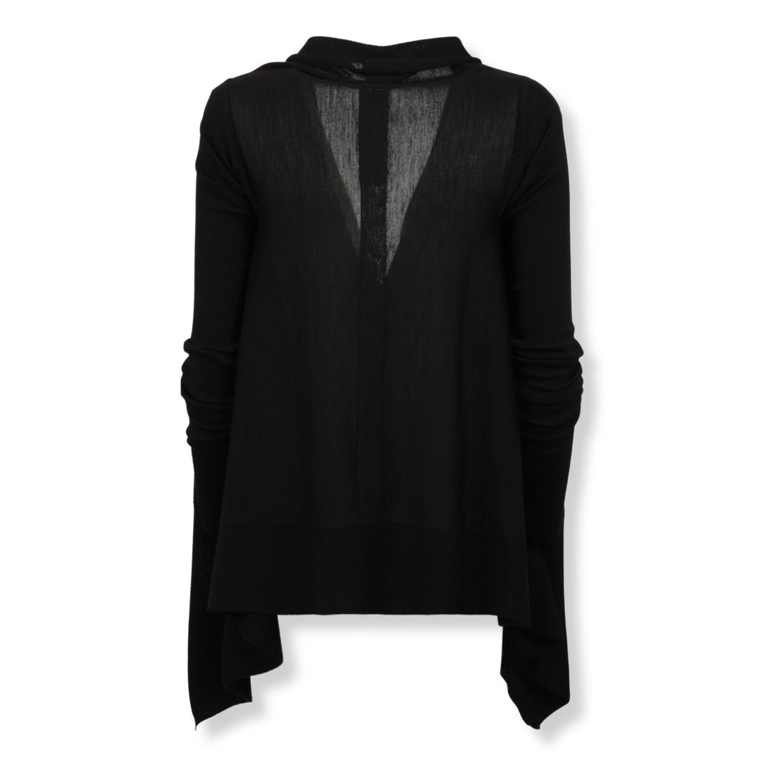 Rick Owens Textured Knit Cardigan With Button-Down Front And Relaxed Fit