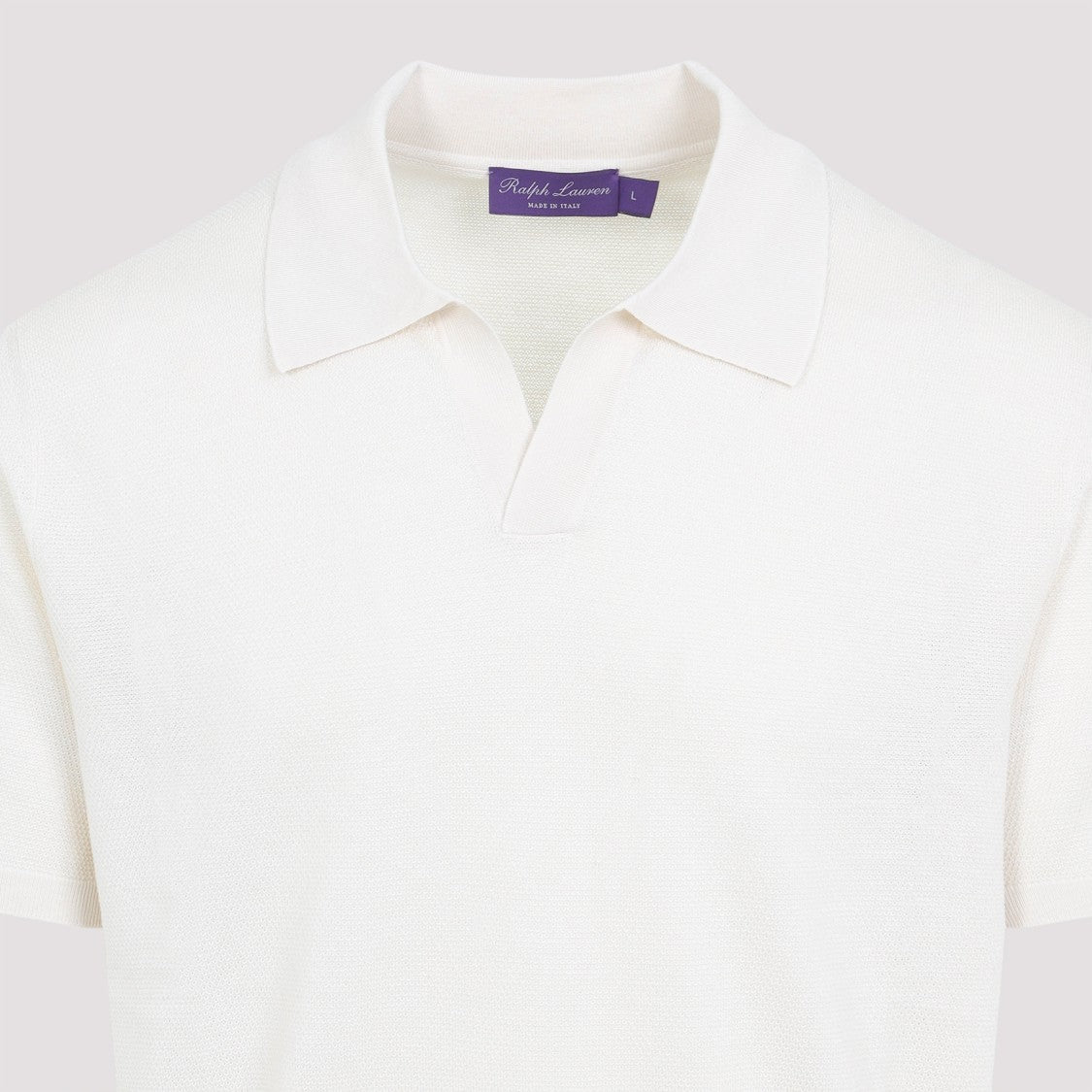 Ralph Lauren X Purple Label Johnny Cream Cotton Polo