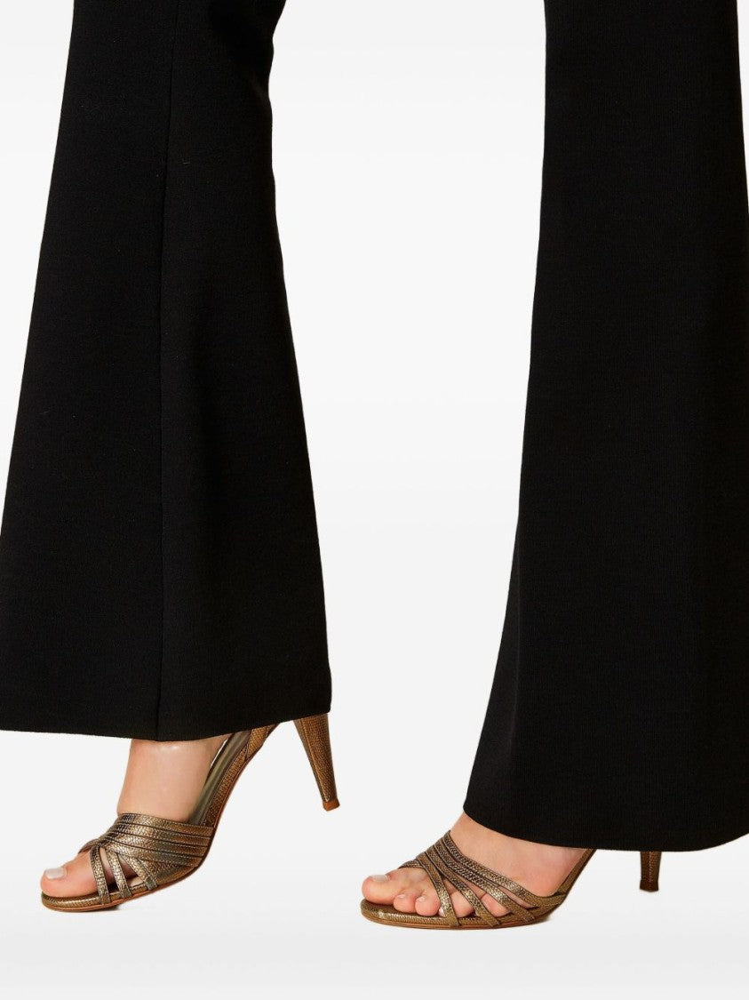 Twin-Set Tailored Black Trousers With Fitted Silhouette