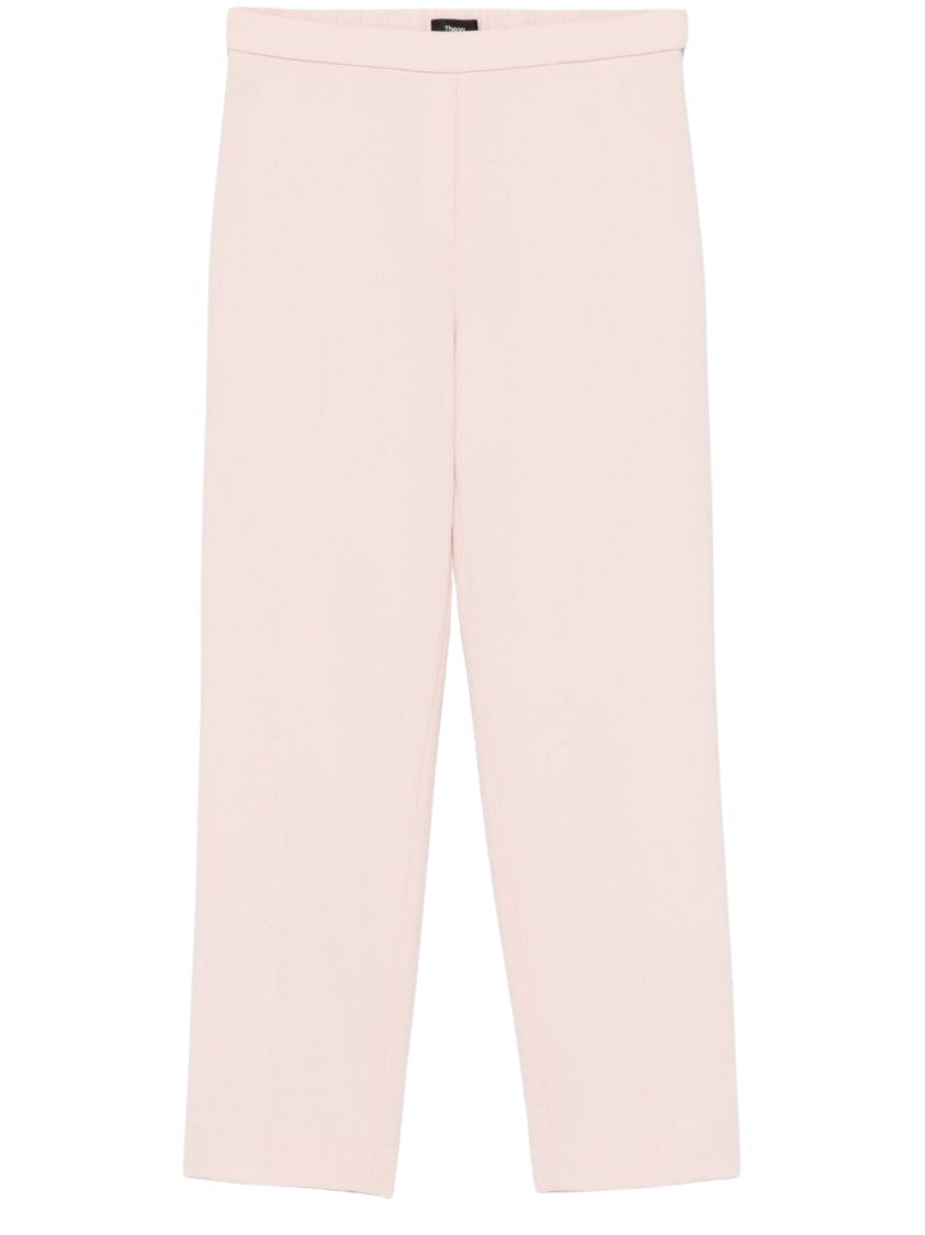 Theory Treeca Cropped Trousers With Elasticated Waist