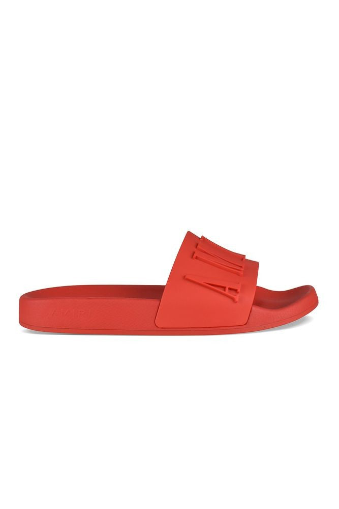 Amiri Matte Red Rubber Slides
