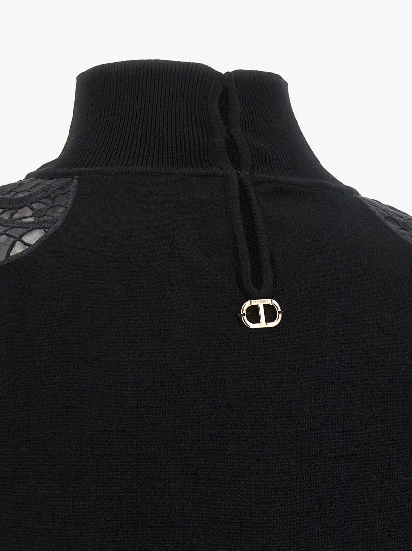 Twin-Set Tulle Lace Sweater