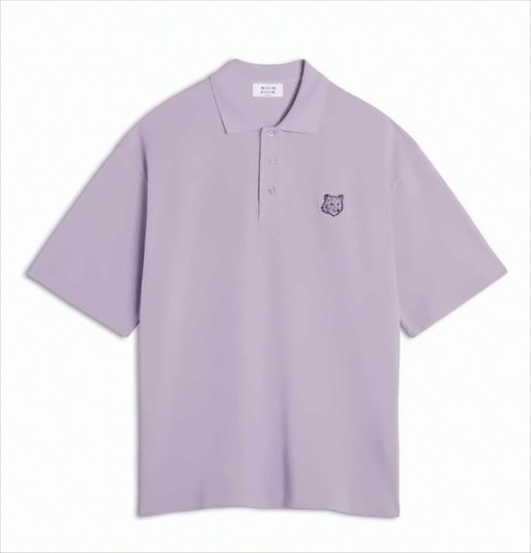 Maison Kitsuné Short-Sleeved Polo Shirt With Classic Collar