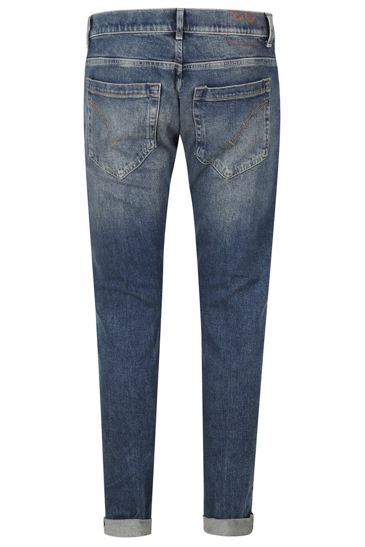 Dondup Medium Blue George Skinny-Fit Cotton Jeans