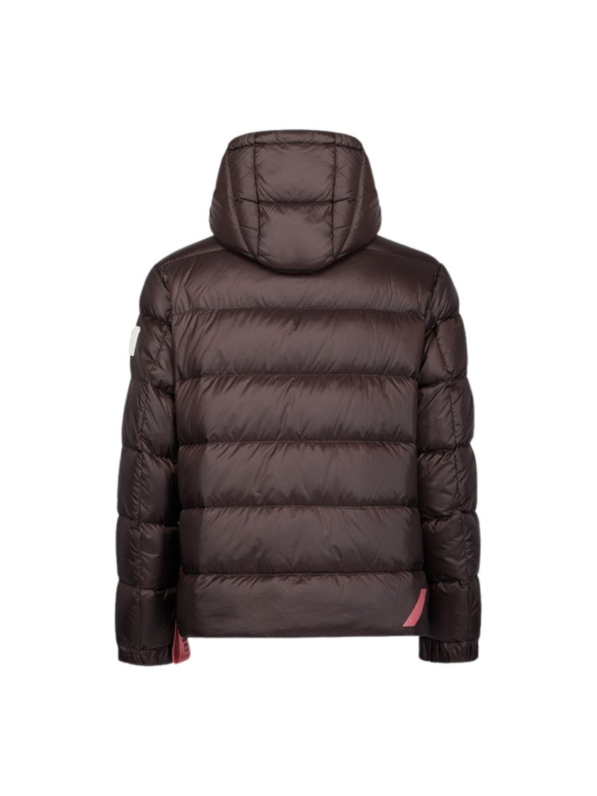 After Label Verbier Short Quilted Glossy Nylon Down Jacket