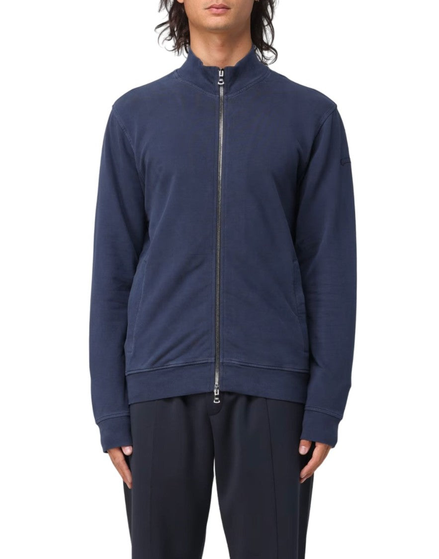 Paul & Shark Navy Blue Zip-Up Paul & Shark Bomber Sweatshirt