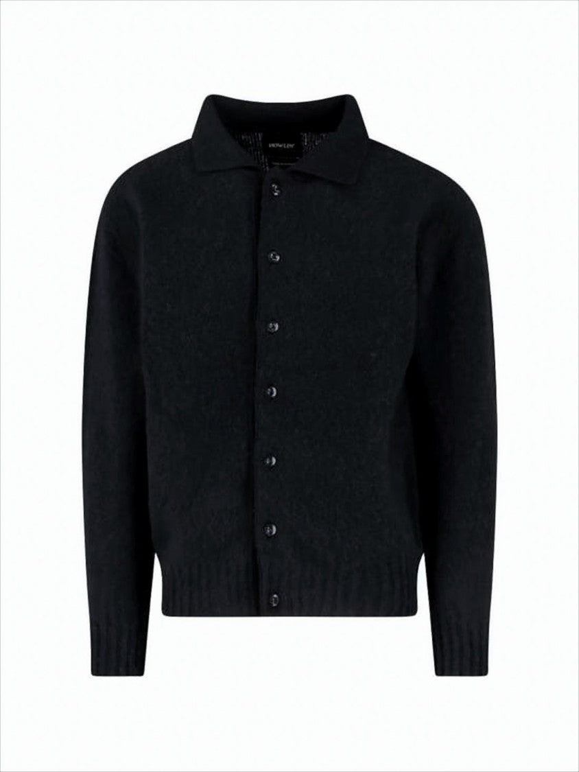 Howlin Button-Up Wool Cardigan With Structured Collar