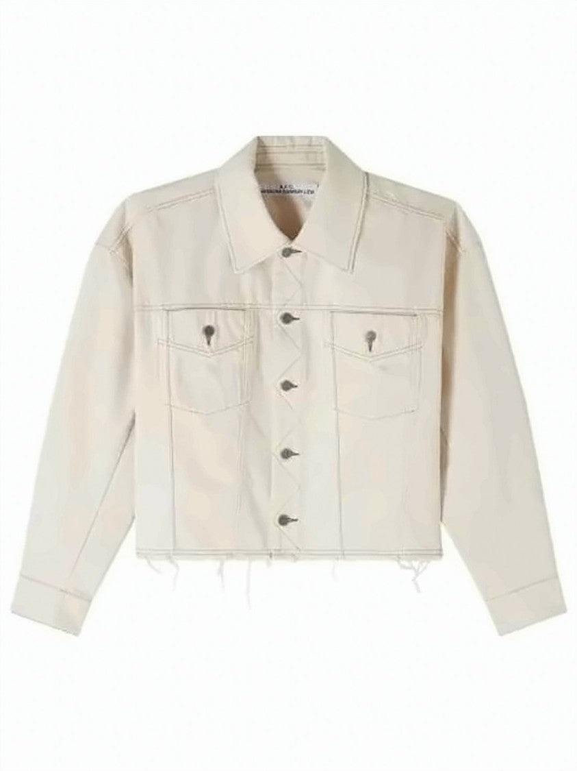 A.P.C. Cropped Boxy Denim Jacket