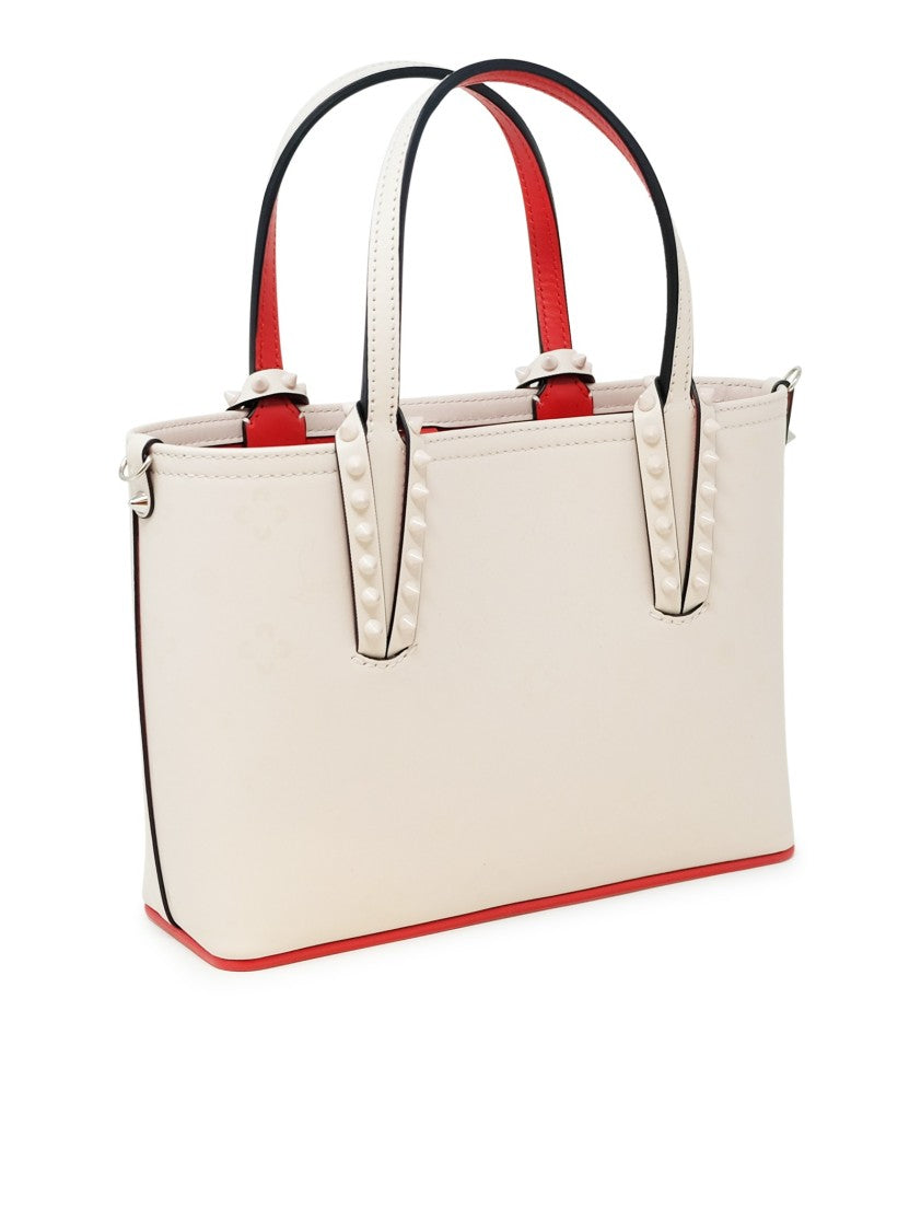 Christian Louboutin Leche Leather Cabata E/W Mini Calf Paris Loubinthesky Print Handbag
