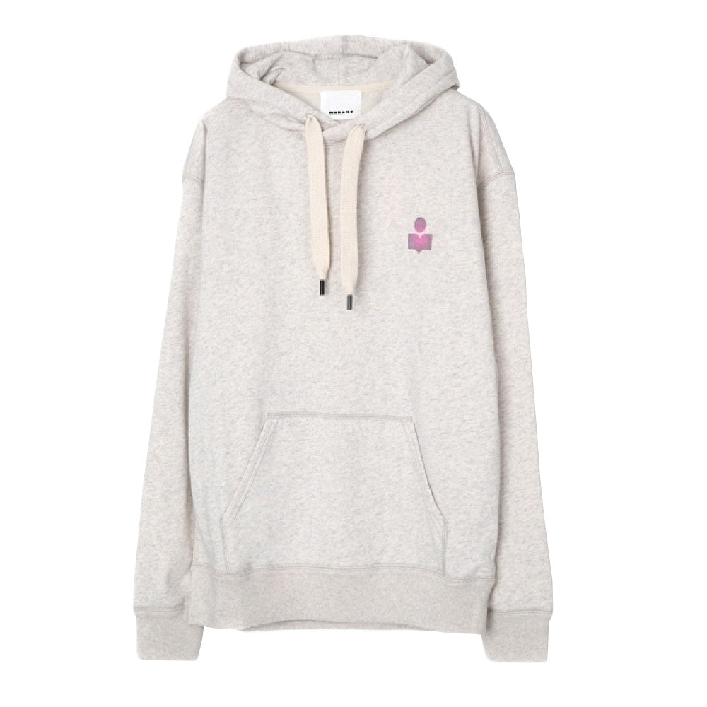 Isabel Marant Light Grey Hoodie With Adjustable Drawstring