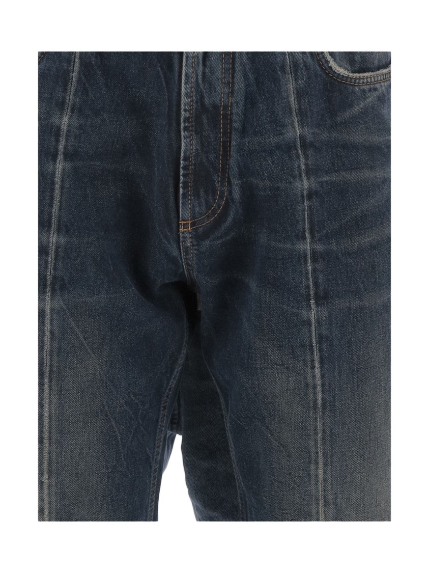 Versace Distressed Dark Denim Jeans