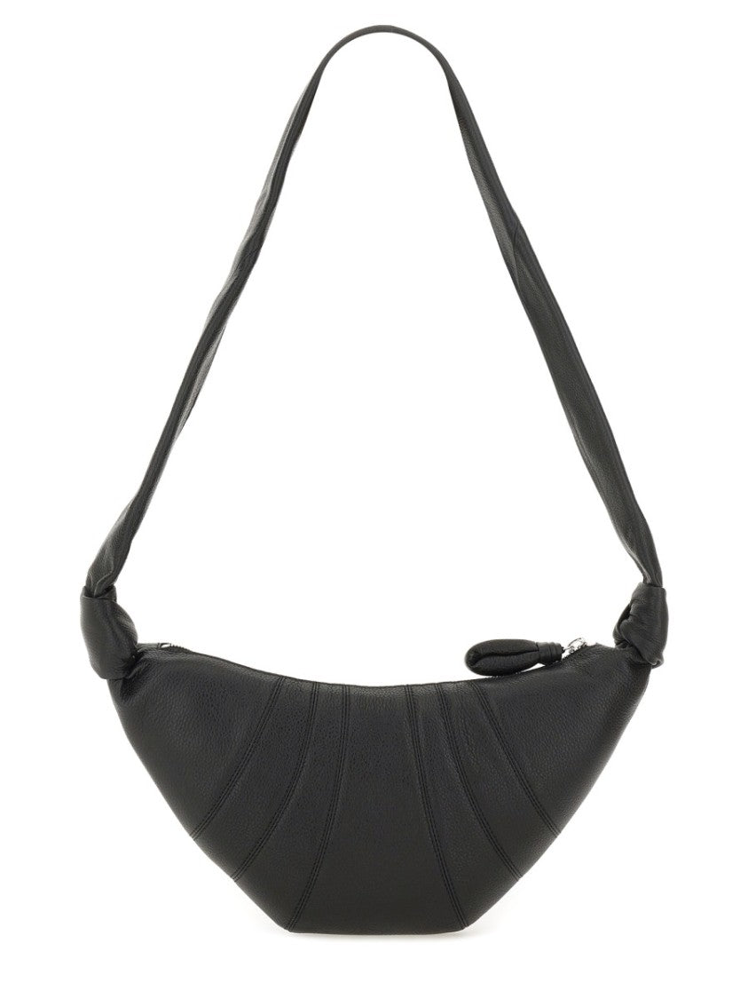 Lemaire Crescent-Shaped Shoulder Bag In Textured Cow Leather