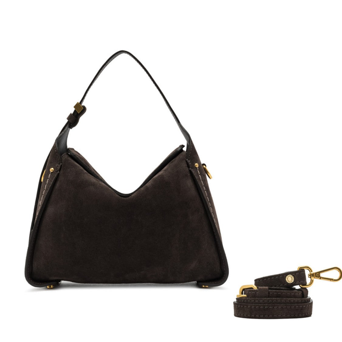 Gianni Chiarini Brown Penelope Suede Bag