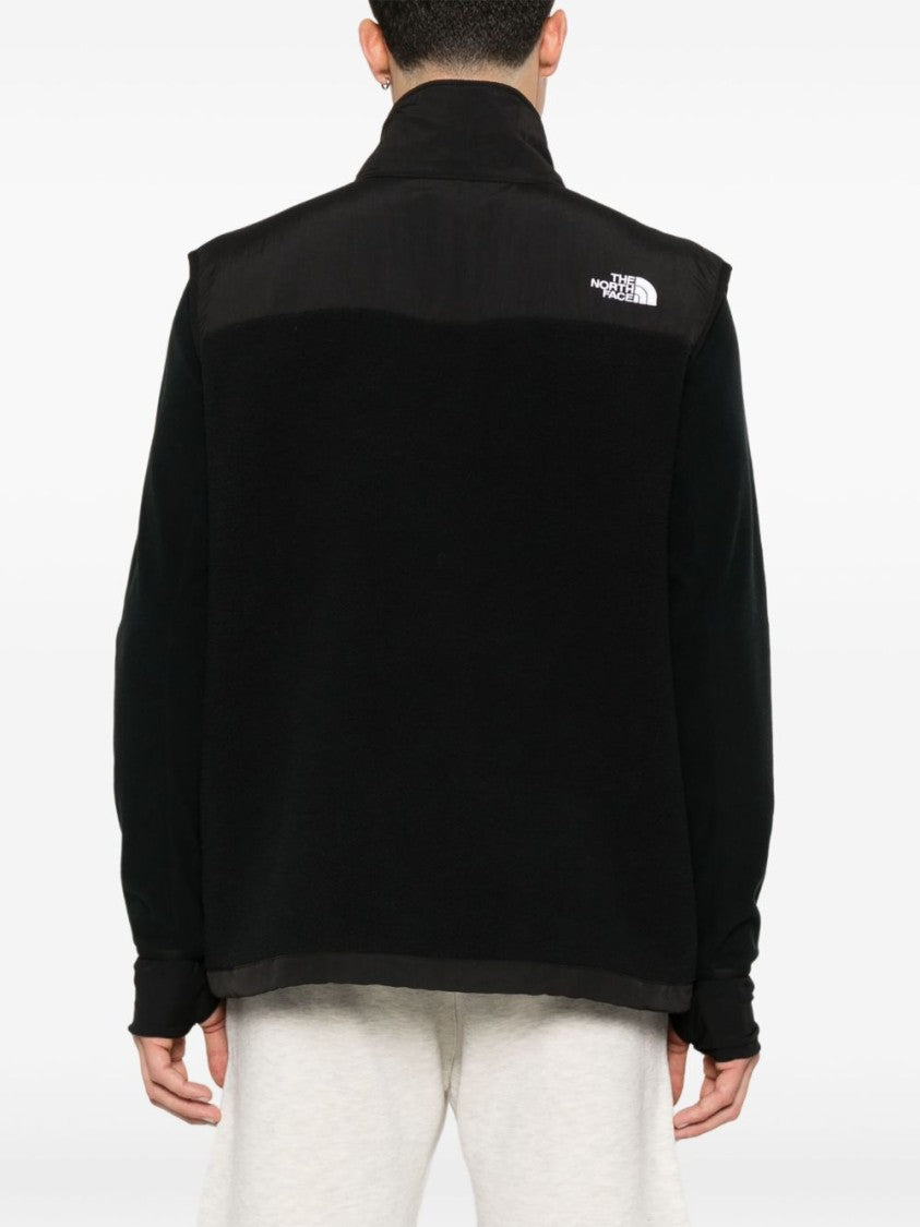 The North Face High Collar Black Fleece Zip Jacket