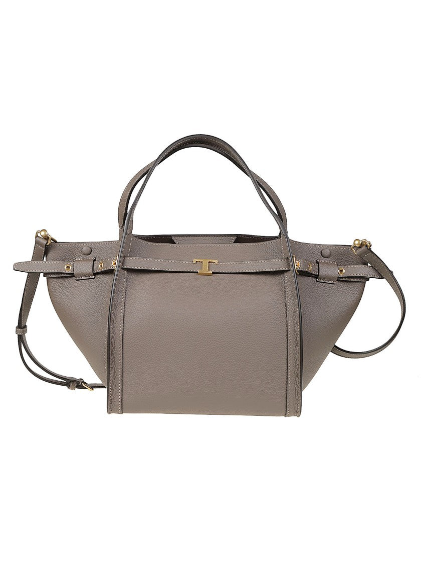 Tod's Small Tim Structured Calf Leather Small Tote Bag