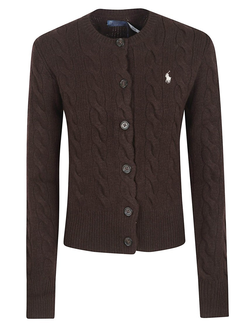 Polo Ralph Lauren Cable-Knit Cardigan With Ribbed Details