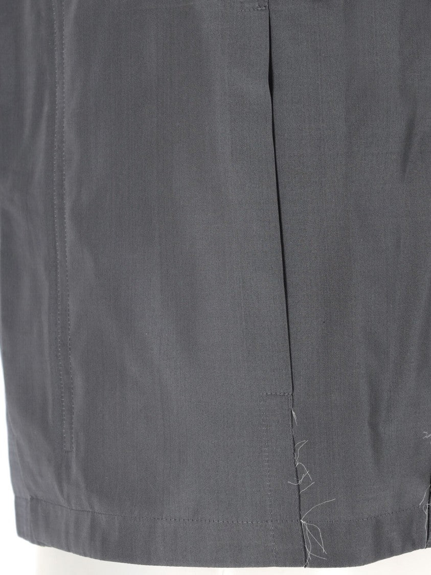 Berner Kuhl Grey Field Silk-Blend High Collar Jacket