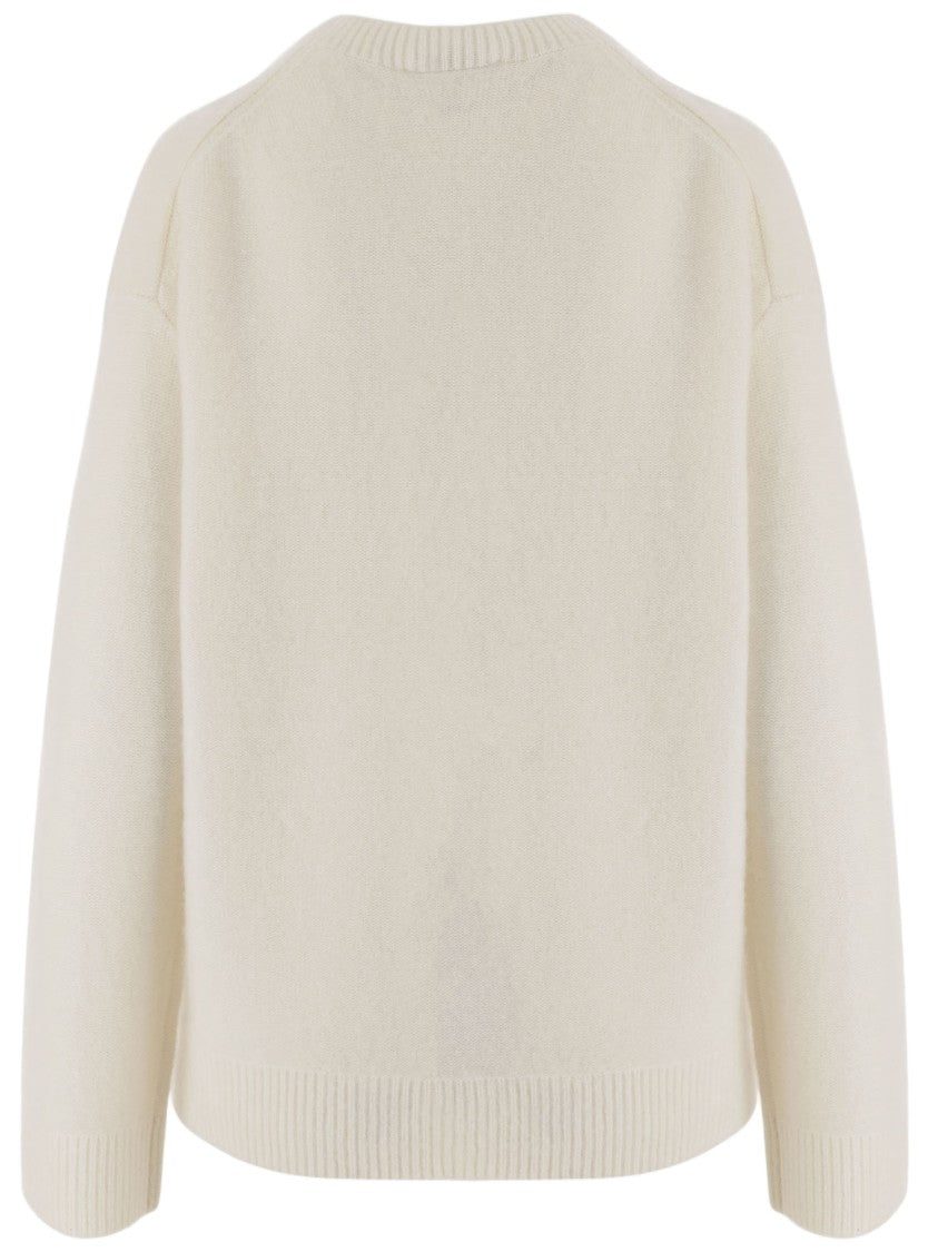 Vince Cashmere Sweater With Crew Neckline And Ribbed Cuffs