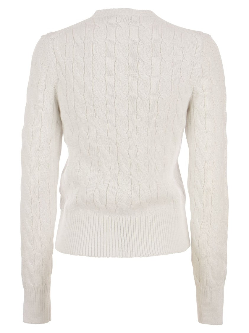 Polo Ralph Lauren Plaited Cardigan With Long Sleeves