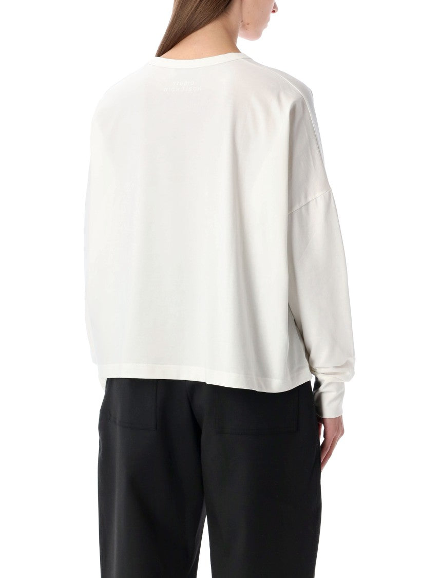 Studio Nicholson Loop Cotton Jersey Long Sleeve T-Shirt