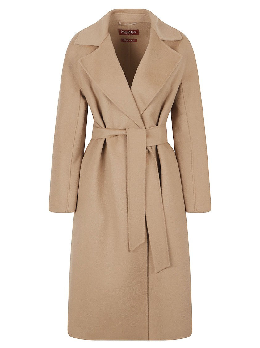 Max Mara Long Wrap Coat With Matching Belt