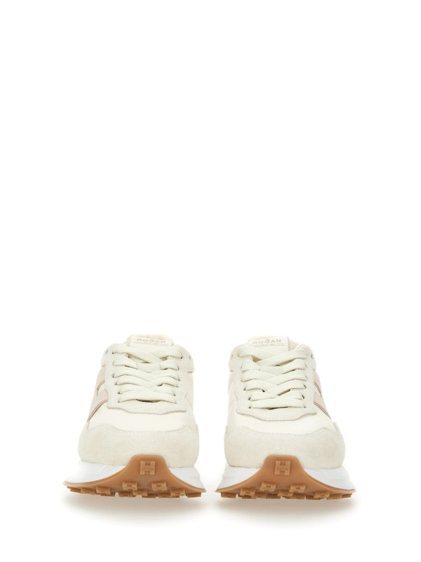 Hogan Textured Leather Sneakers