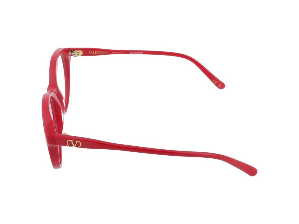 Valentino Red Vg0020o Recycled Acetate Rounded Glasses