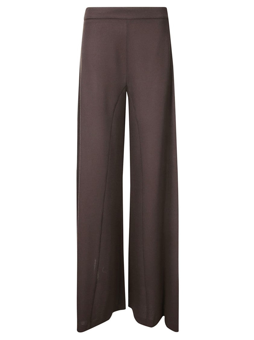 Stefano Mortari Cropped Palazzo Crepe Trousers