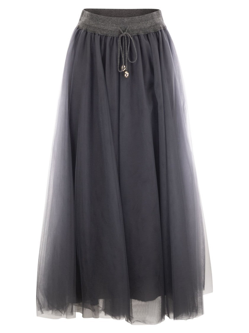 Fabiana Filippi Tulle Midi Skirt