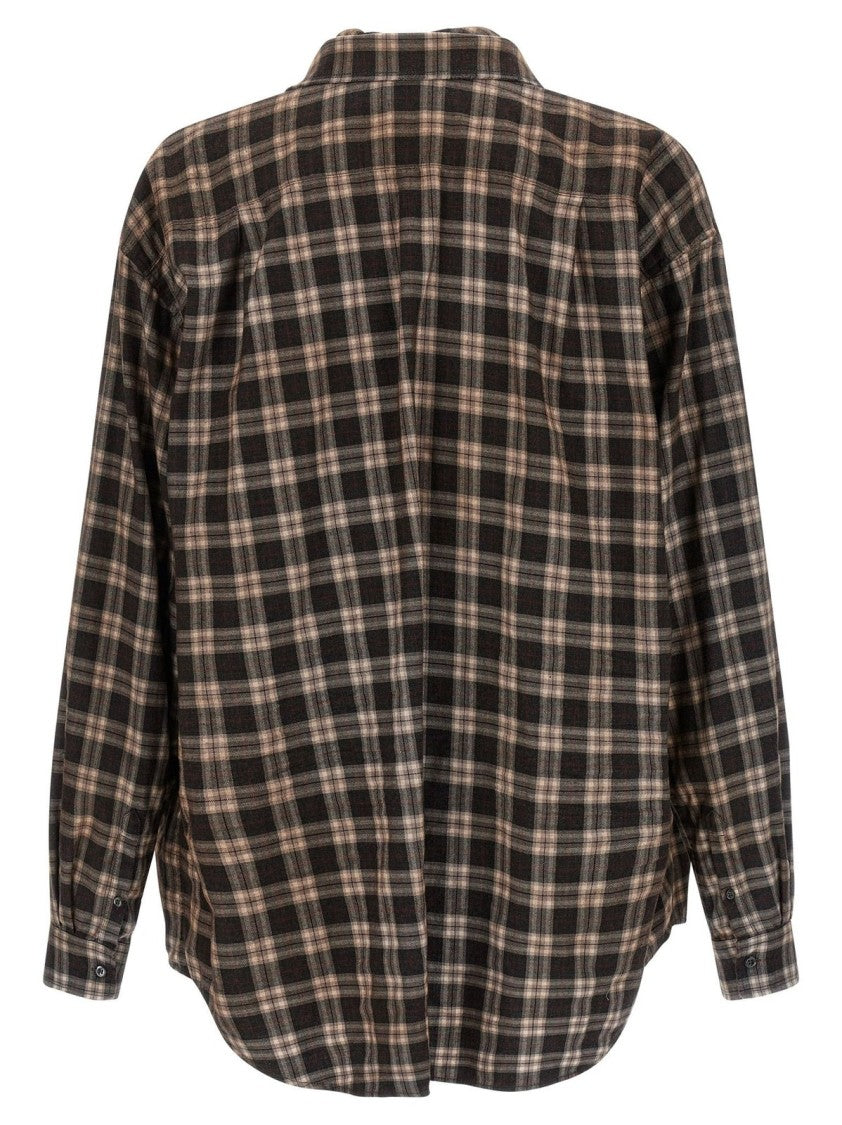 Dsquared2 “Dean Vintage” Check Shirt – Brown
