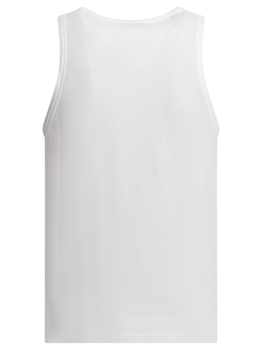 Tom Ford Textured Cotton Sleeveless Top With Round Neckline
