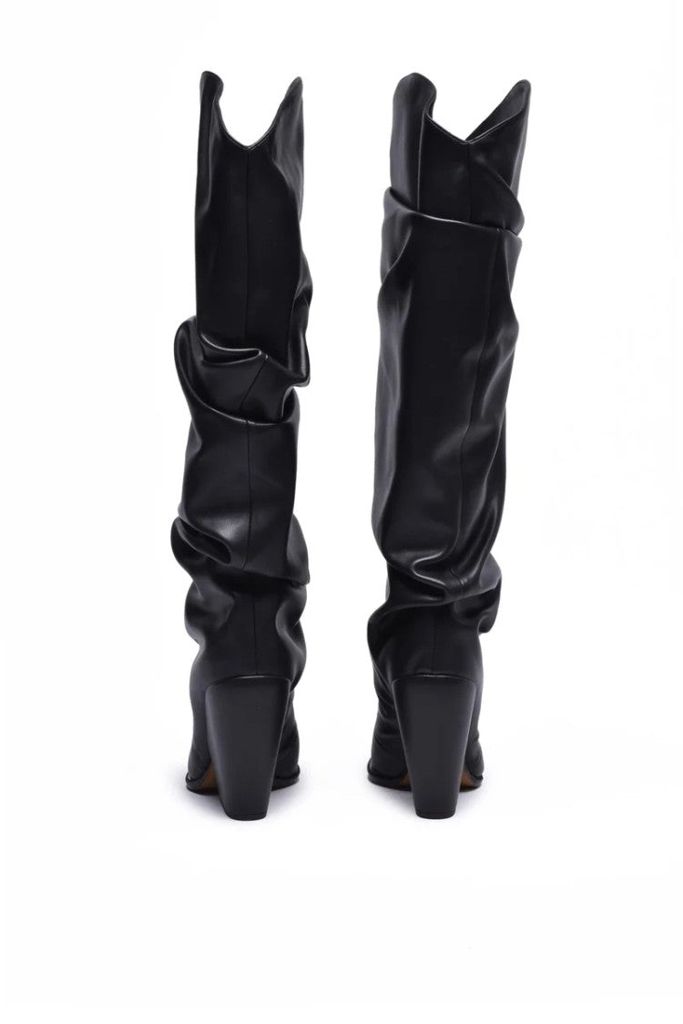 Alexandre Vauthier Folded Texan Boots - Black