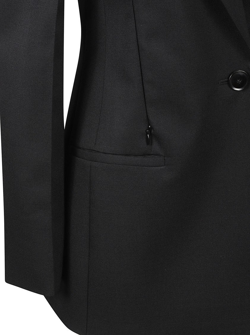 Givenchy Tailored Black Jacket With Single-Button Closure