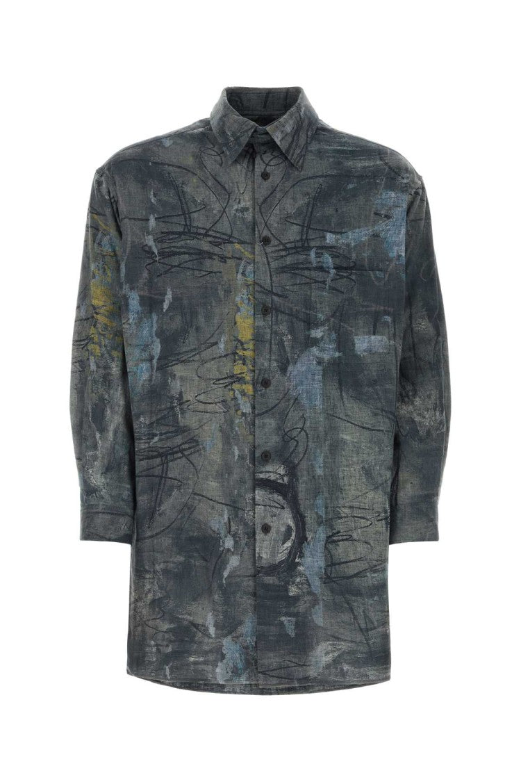 Yohji Yamamoto Printed Cotton Shirt