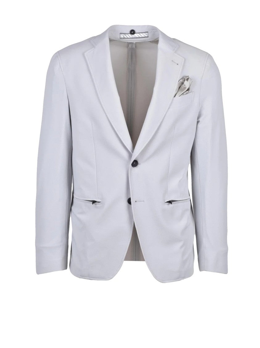 Lebole White Men Polyamide Elastane Stretch Jacket