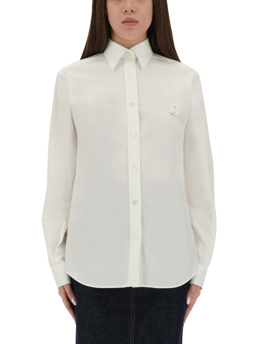 Moschino Shirt With "Goose" Embroidery