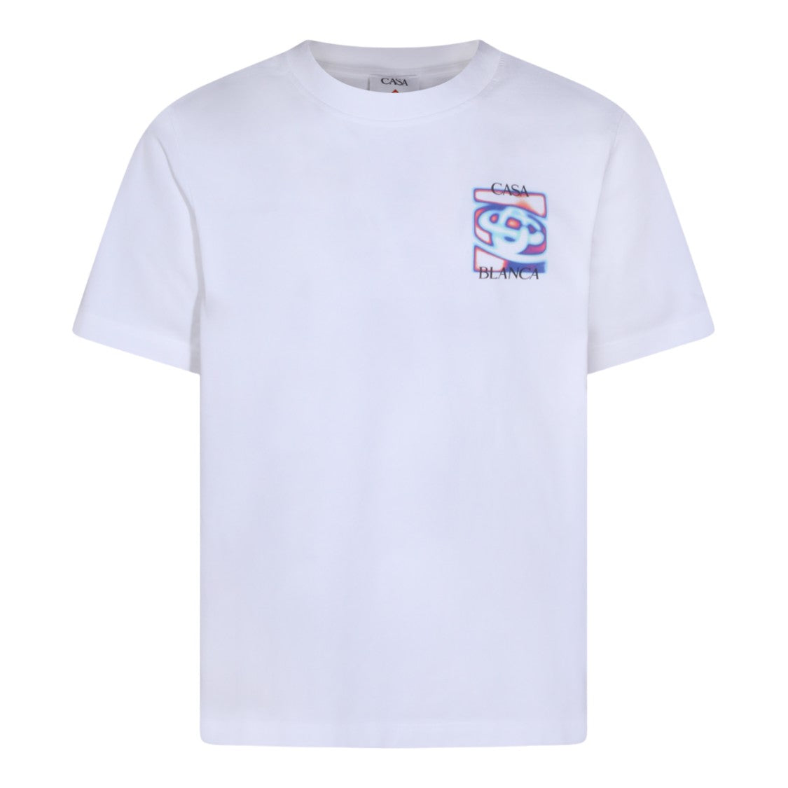 Casablanca Graphic Print White Short-Sleeve T-Shirt