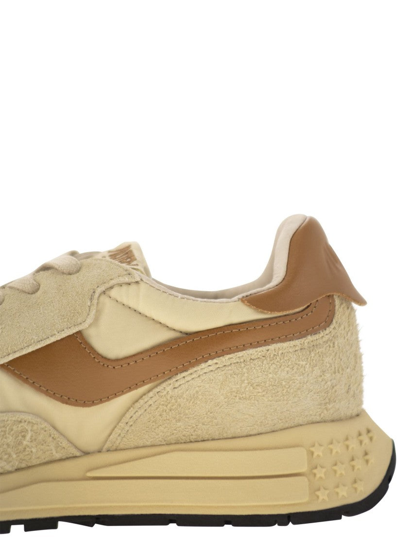 Autry Reelwind - Suede And Technical Textile Trainer