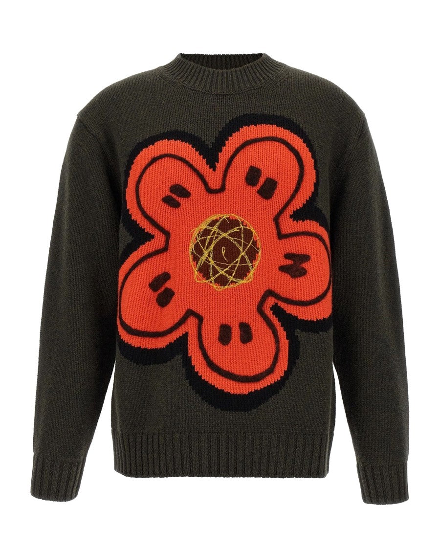 Kenzo Khaki Wool Sweater