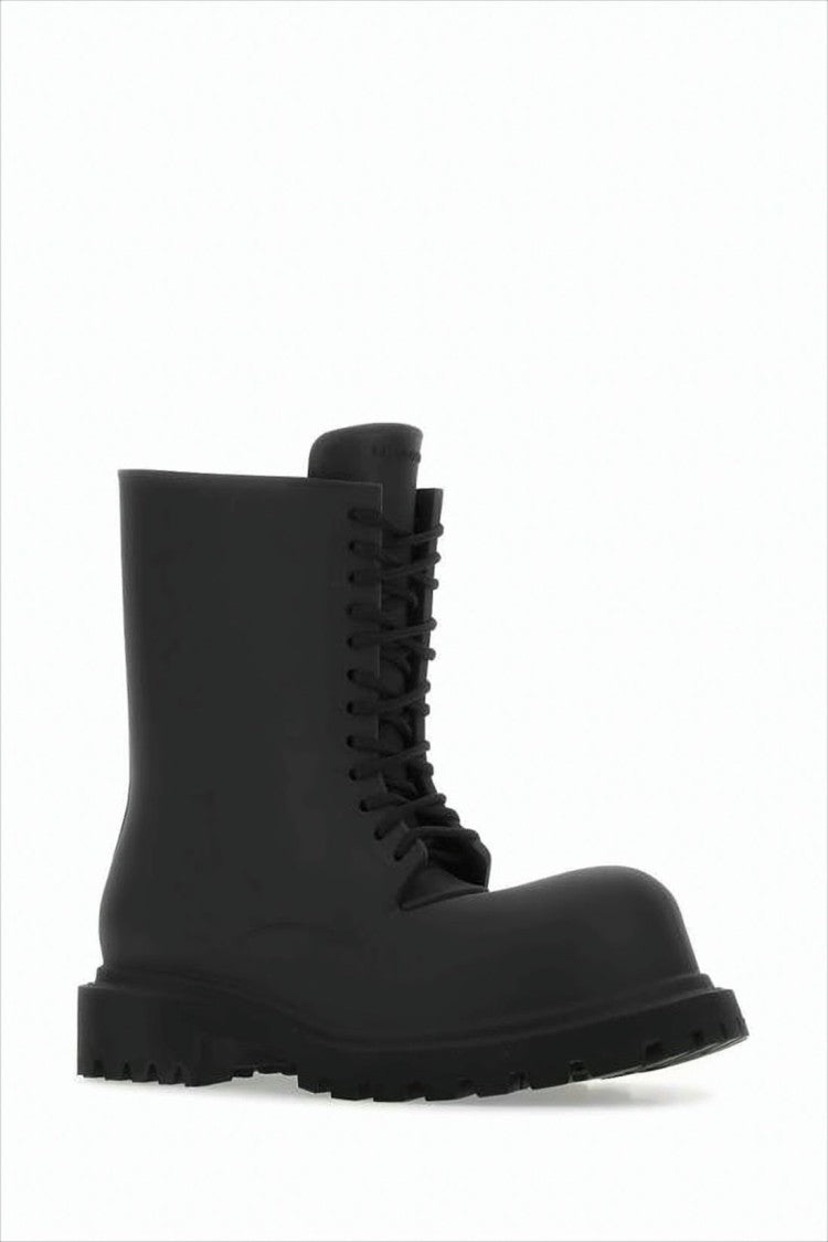 Balenciaga Chunky High Ankle Boots With Textured Sole