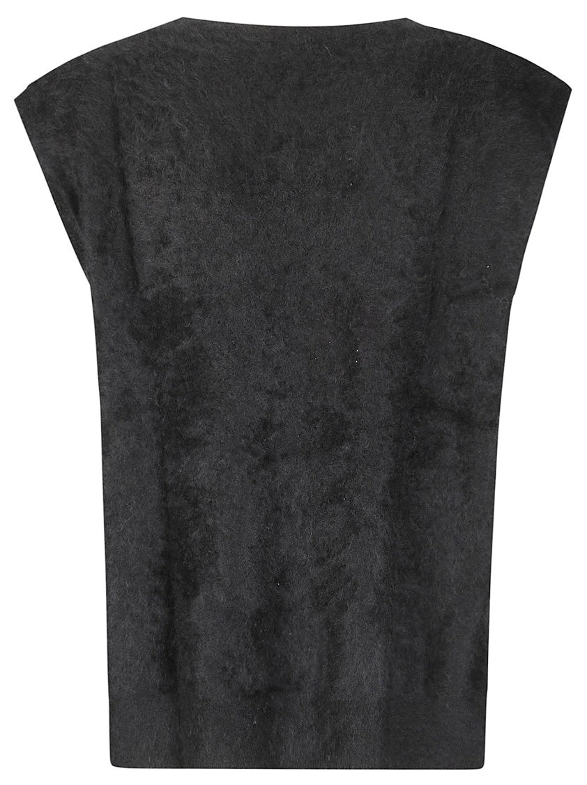 Absolut Cashmere Sleeveless Cashmere Cardigan With V-Neckline